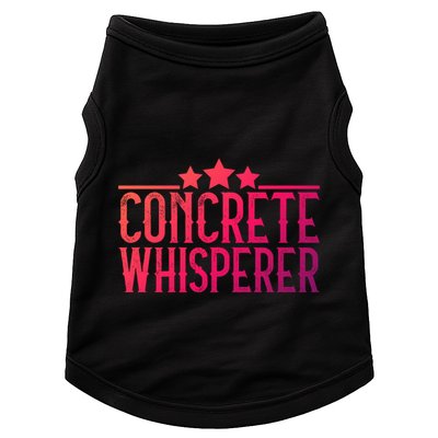Concrete Whisperer Construction Worker Gift Doggie Tank