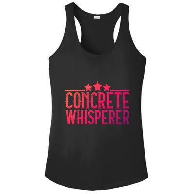 Concrete Whisperer Construction Worker Gift Ladies PosiCharge Competitor Racerback Tank