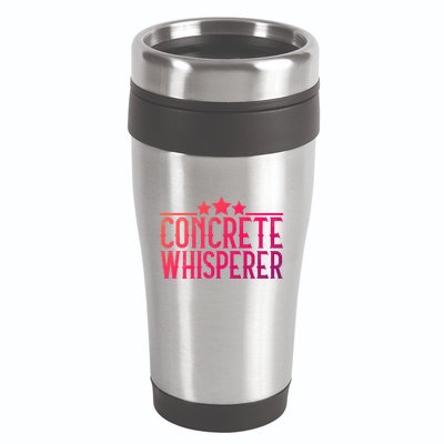 Concrete Whisperer Construction Worker Gift 16oz Travel Tumbler