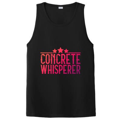 Concrete Whisperer Construction Worker Gift PosiCharge Competitor Tank