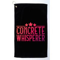 Concrete Whisperer Construction Worker Gift Golf Towel