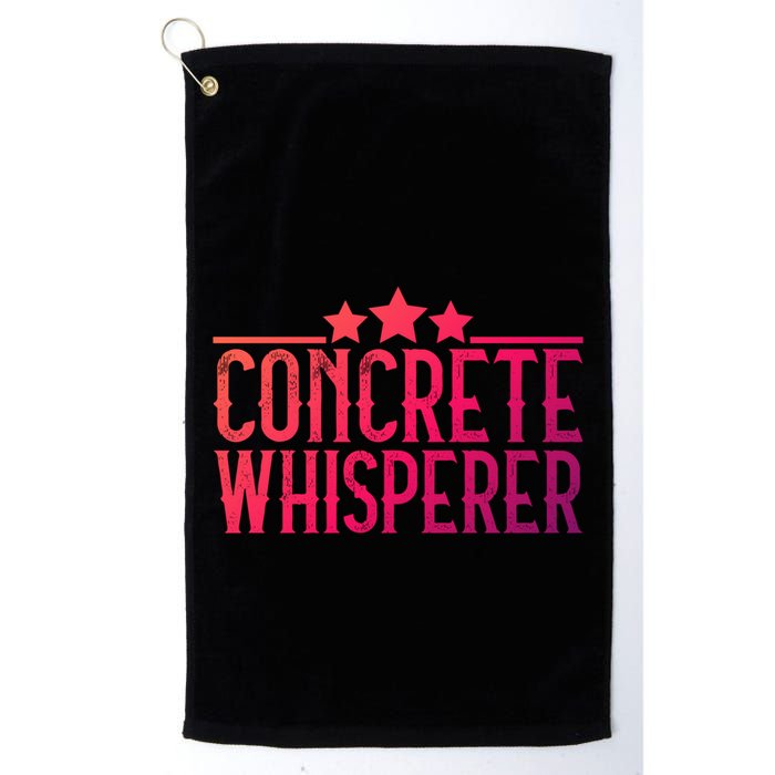Concrete Whisperer Construction Worker Gift Golf Towel