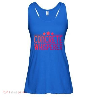 Concrete Whisperer Construction Worker Gift Ladies Essential Flowy Tank