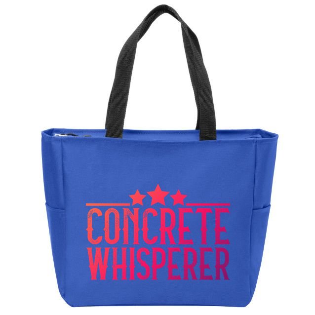 Concrete Whisperer Construction Worker Gift Zip Tote Bag
