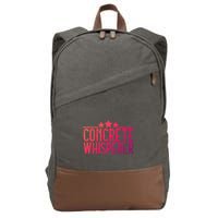 Concrete Whisperer Construction Worker Gift Cotton Canvas Backpack
