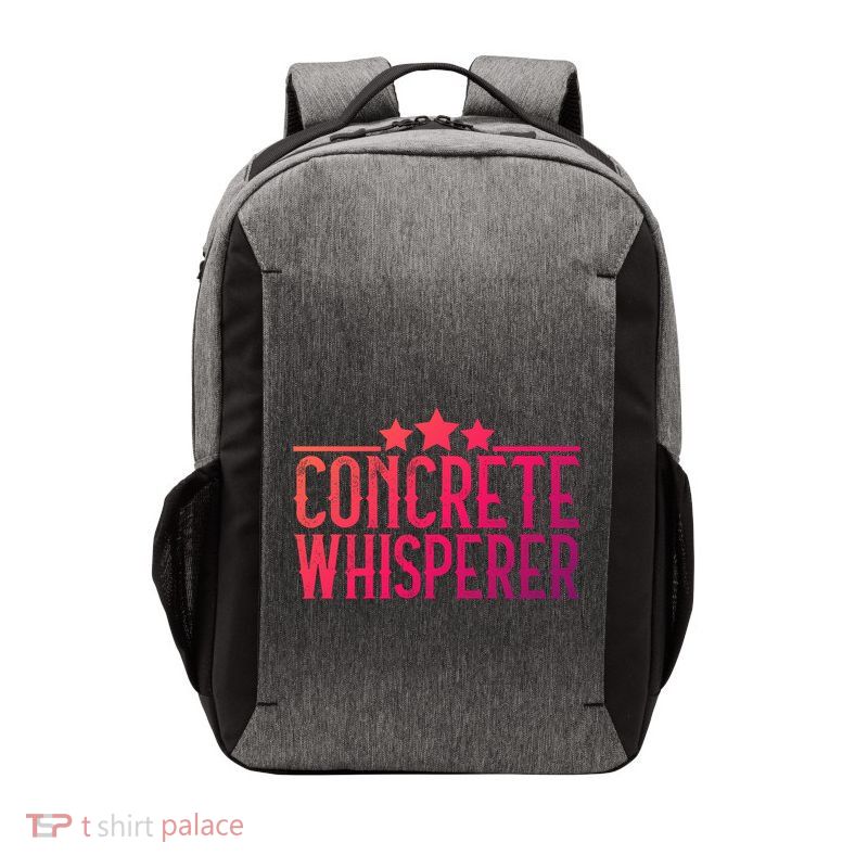 Concrete Whisperer Construction Worker Gift Vector Backpack