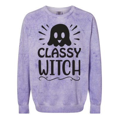 Classy Witch Colorblast Crewneck Sweatshirt