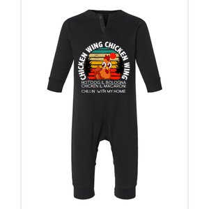 Chicken Wing Chicken Wing Hot Dog Bologna Macaroni Infant Fleece One Piece