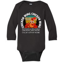 Chicken Wing Chicken Wing Hot Dog Bologna Macaroni Baby Long Sleeve Bodysuit