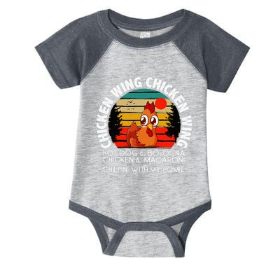 Chicken Wing Chicken Wing Hot Dog Bologna Macaroni Infant Baby Jersey Bodysuit