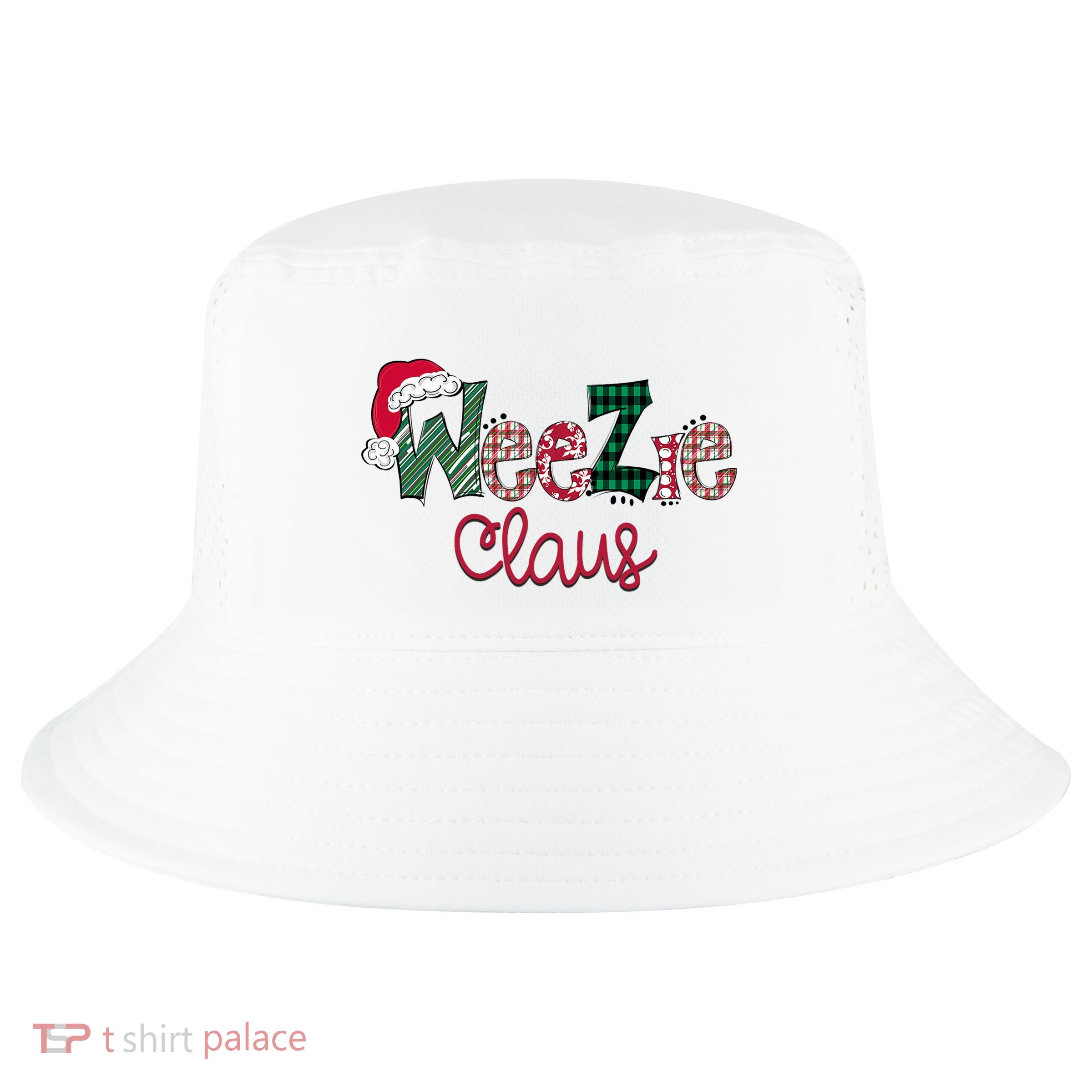 Christmas Weezie Claus Pajama Suit Santa Hat Xmas Cool Comfort Performance Bucket Hat