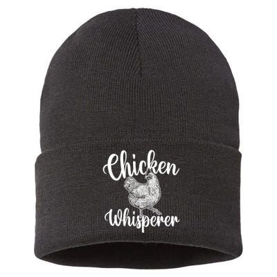 Chicken Whisperer Chicken Lover Poultry Owner Sustainable Knit Beanie