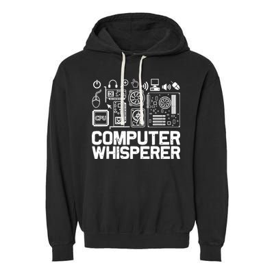 Computer Whisperer Garment-Dyed Fleece Hoodie