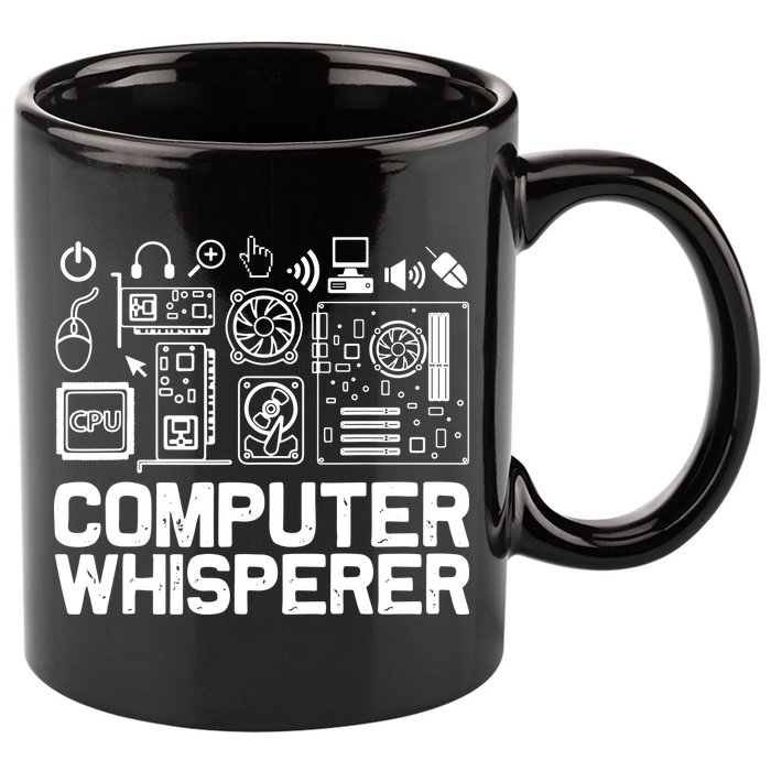 Computer Whisperer 11oz C Handle Ceramic Mug