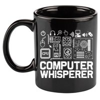 Computer Whisperer 11oz C Handle Ceramic Mug