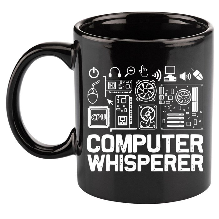 Computer Whisperer 11oz C Handle Ceramic Mug