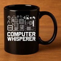 Computer Whisperer 11oz C Handle Ceramic Mug
