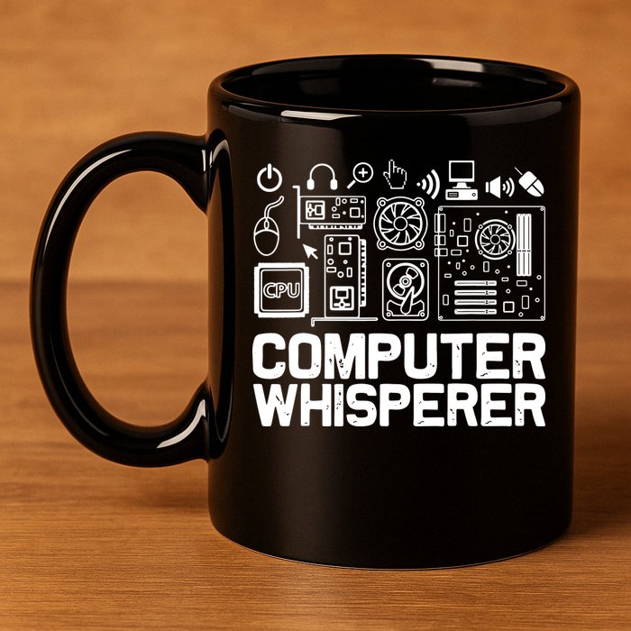 Computer Whisperer 11oz C Handle Ceramic Mug