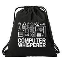 Computer Whisperer Drawstring Bag