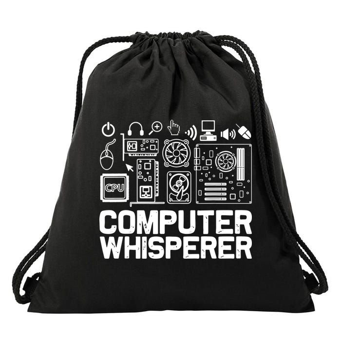 Computer Whisperer Drawstring Bag