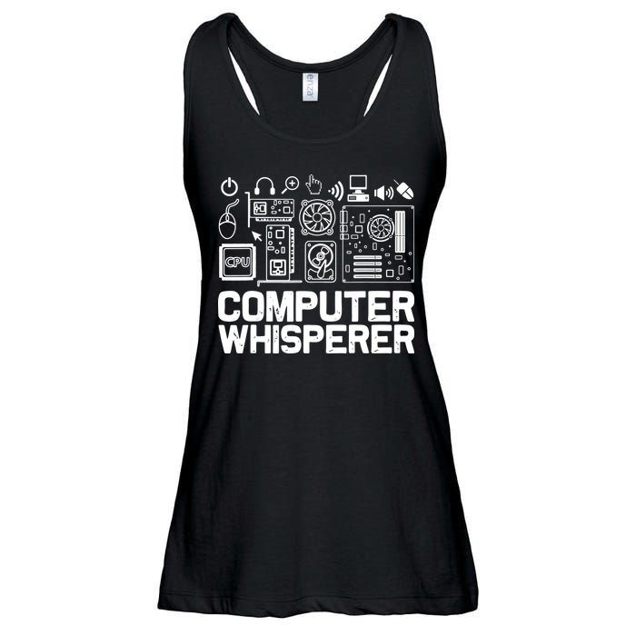 Computer Whisperer Ladies Essential Flowy Tank