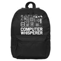 Computer Whisperer 16 in Basic Backpack