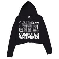 Computer Whisperer Crop Fleece Hoodie