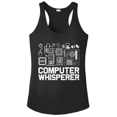 Computer Whisperer Ladies PosiCharge Competitor Racerback Tank