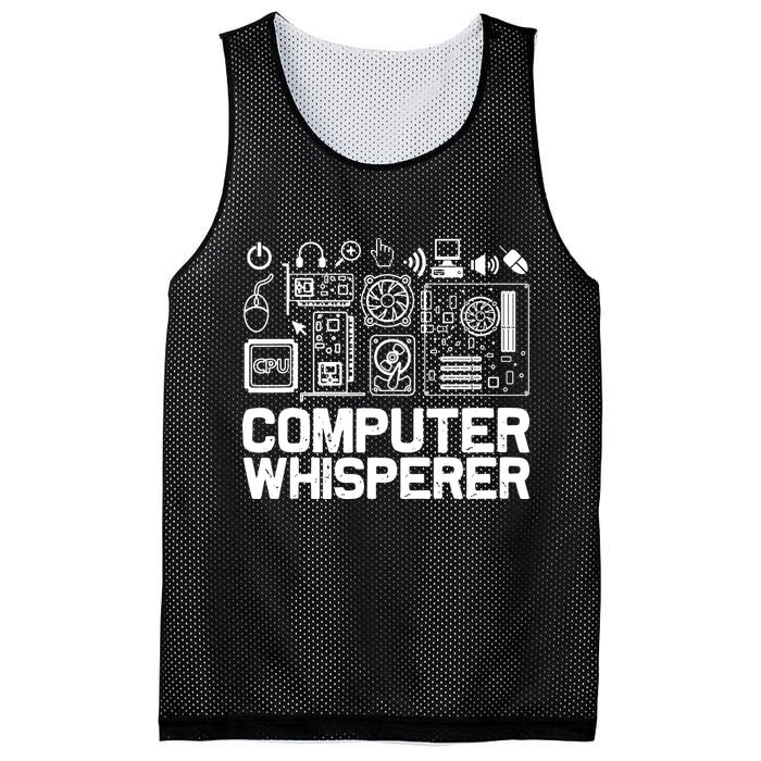 Computer Whisperer Mesh Reversible Basketball Jersey Tank