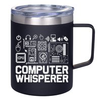 Computer Whisperer 12oz Stainless Steel Coffee Mug
