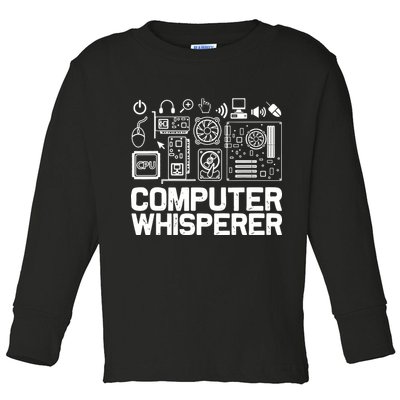 Computer Whisperer Toddler Long Sleeve Shirt