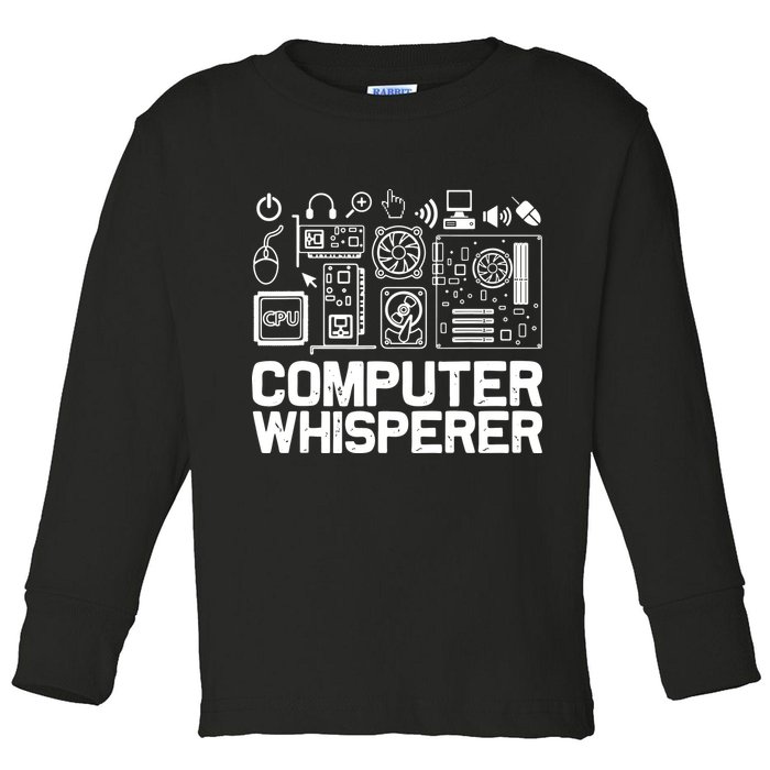 Computer Whisperer Toddler Long Sleeve Shirt