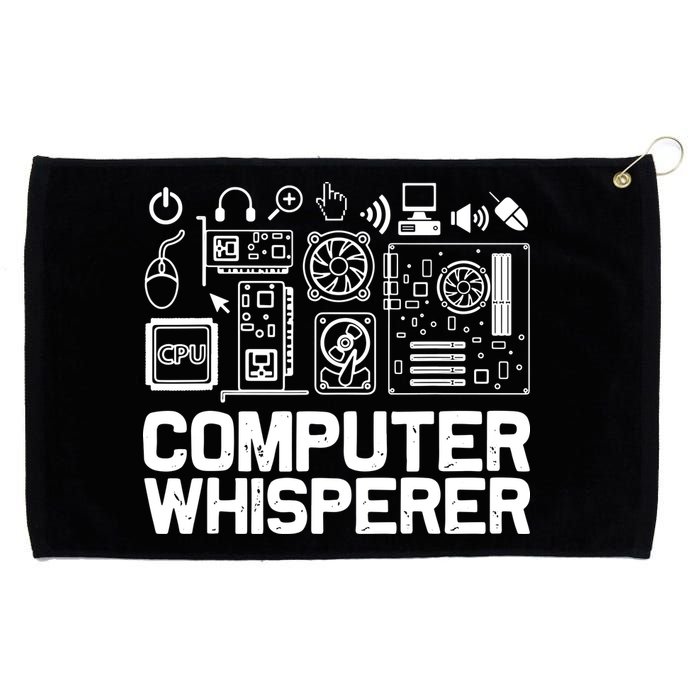 Computer Whisperer Grommeted Golf Towel