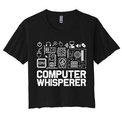Computer Whisperer Crop Top