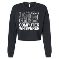 Computer Whisperer Cropped Pullover Crew