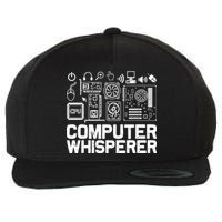 Computer Whisperer Wool Snapback Cap