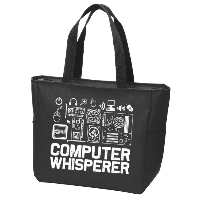 Computer Whisperer Zip Tote Bag