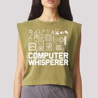 Computer Whisperer Garment-Dyed Women's Muscle Tee
