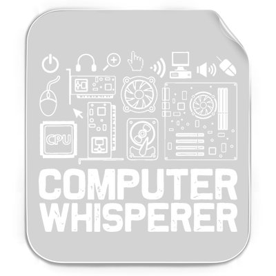Computer Whisperer Permanent Decal Sticker