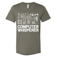 Computer Whisperer V-Neck T-Shirt