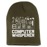 Computer Whisperer Short Acrylic Beanie