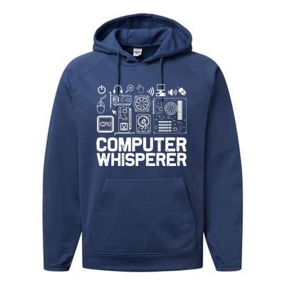 Computer Whisperer Performance Fleece Hoodie