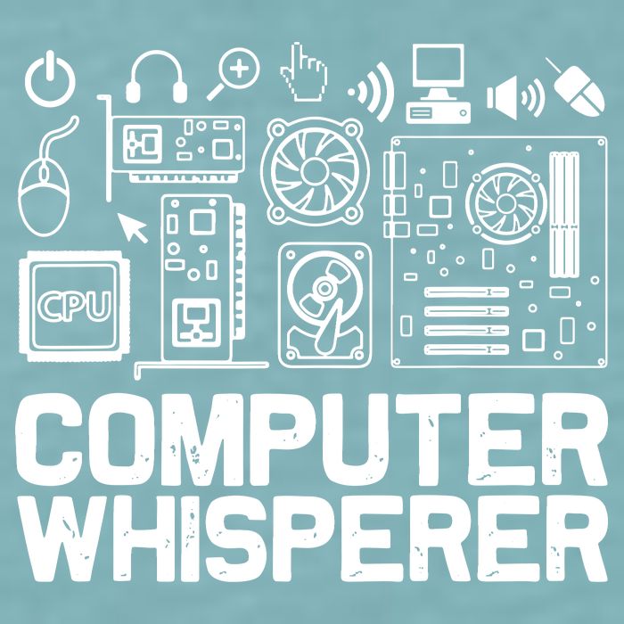 Computer Whisperer Sueded Cloud Jersey T-Shirt