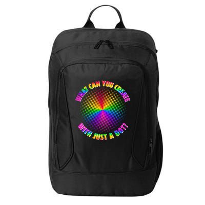 Colorful What Can You Create With Just A Dot City Backpack