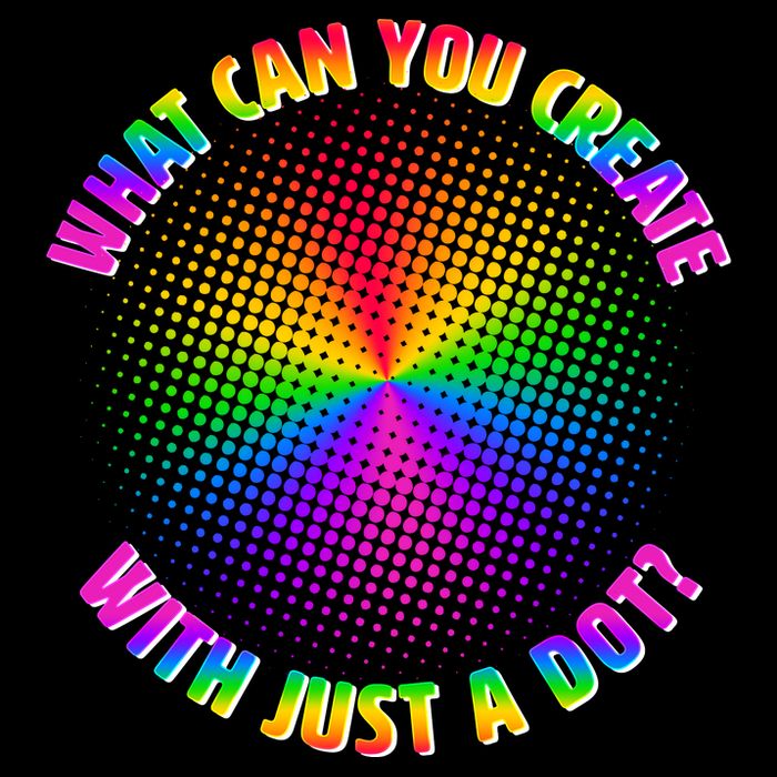 Colorful What Can You Create With Just A Dot Daily Commute Backpack