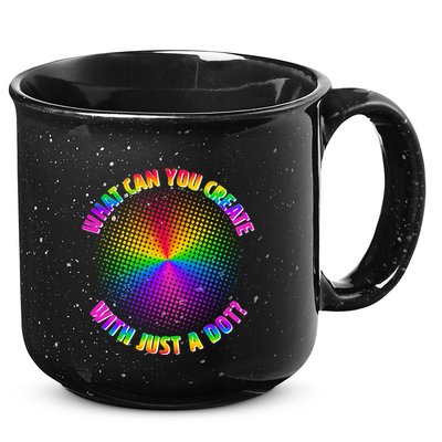 Colorful What Can You Create With Just A Dot 15oz Campfire Ceramic Mug