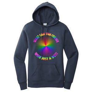 Colorful What Can You Create With Just A Dot Women's Pullover Hoodie