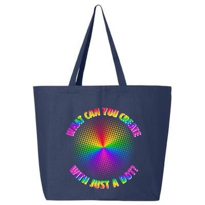Colorful What Can You Create With Just A Dot 25L Jumbo Tote