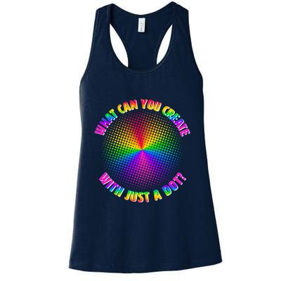 Colorful What Can You Create With Just A Dot Womens Tank Top