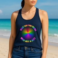 Colorful What Can You Create With Just A Dot Womens Tank Top